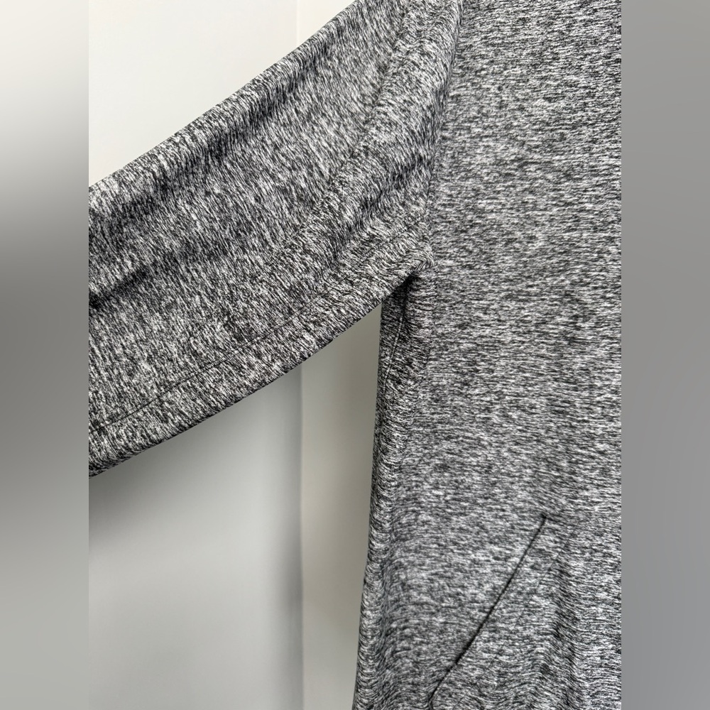 Men’s Outdoor Voices Cloudknit Gray Pullover Hoodie Heathered Medium - Picture 3 of 7